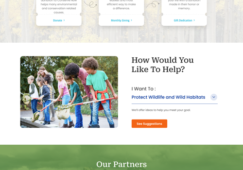 Web Design Package Example: Web design and development for Charity website