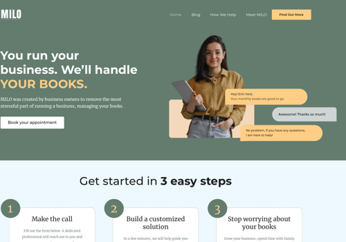 Search Engine Optimization Package Example: Business Consultation Static website