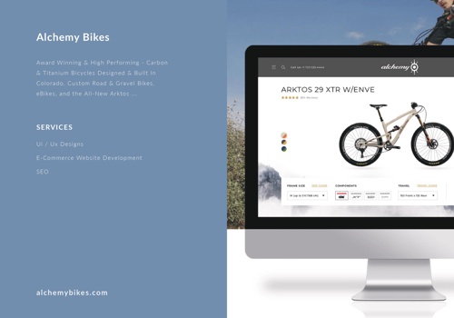 E-Commerce Development Package Example: Alchemy Bikes