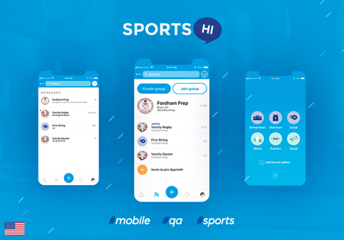 Mobile App Development Package Example: SportsHi - the React Native mobile application