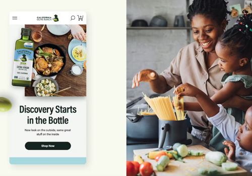 Digital Strategy Package Example: California Olive Ranch Website
