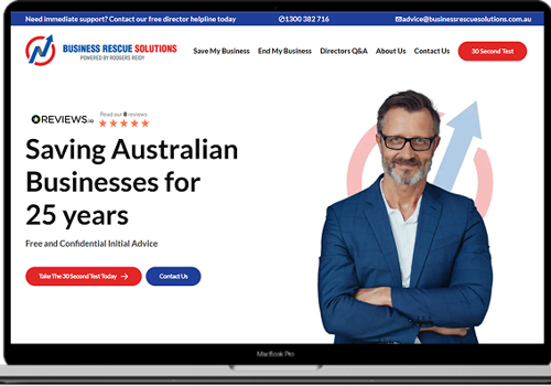 Search Engine Optimization Package Example: Business Rescue Solutions