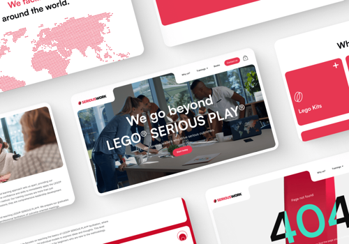 Web Design Package Example: New website for SERIOUSWORK