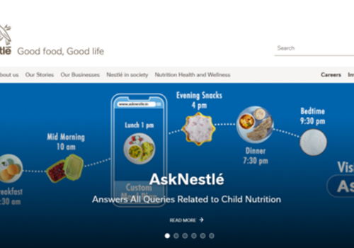 E-Commerce Development Package Example: NESTLÉ INDIA COMPANY WEBSITE DESIGN