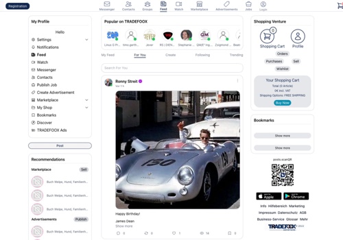 Mobile App Development Package Example: Tradefoox