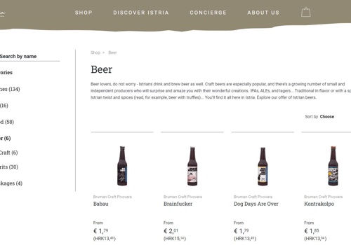 Web Design Package Example: Terramagica new portal and web shop