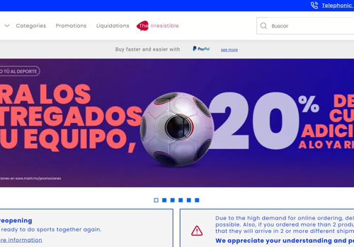 E-Commerce Development Package Example: Marti: Prestashop Web Development