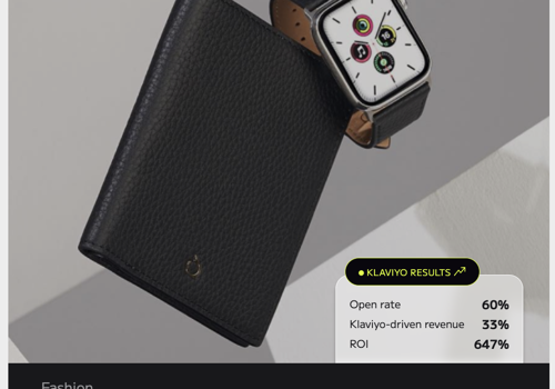 Email Marketing Package Example: Klaviyo for Tech fashion: ROI Increased to 647%