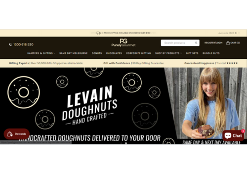 Web Development Package Example: Purely Gourmet