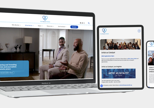 Web Design Package Example: The Peace Studio