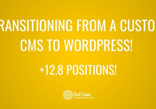 Pay Per Click Package Example: CMS to Wordpress