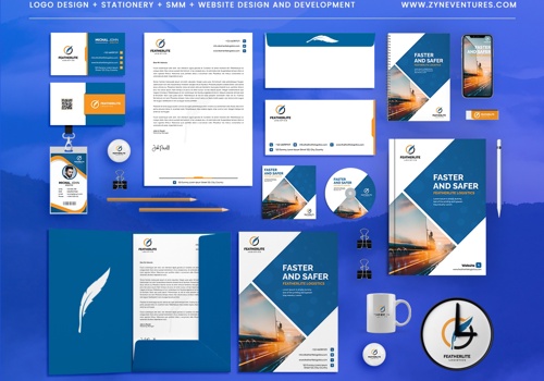 Branding Package Example: Featherlite Logistics - Branding