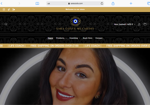 Search Engine Optimization Package Example: Sara Costx