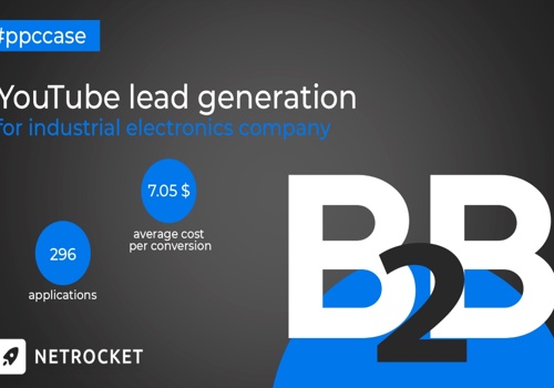 Pay Per Click Package Example: YouTube Lead Generation: +296 B2B Applications