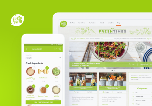 Mobile App Development Package Example: HelloFresh - an app for $2.9B unicorn