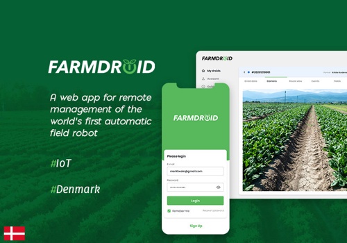 Web Development Package Example: FarmDroid -  first automatic field robot