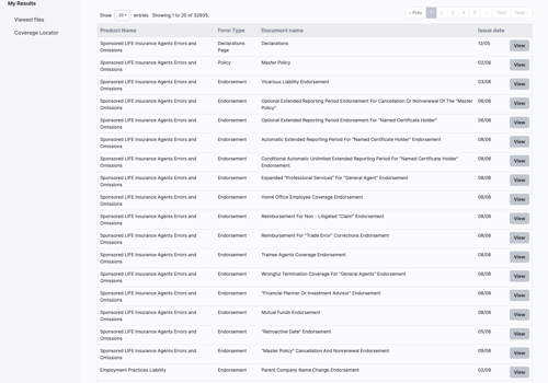 IT Managed Services Package Example: Coveragexpert - Insurance Web tool