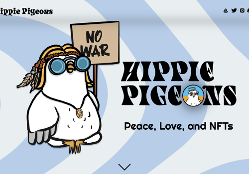 Web Development Package Example: Hippie Pigeons NFT