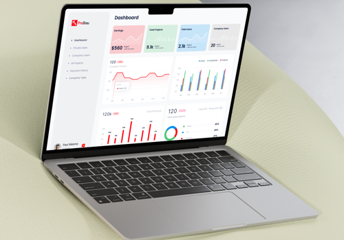 UX/UI Design Package Example: ProBau