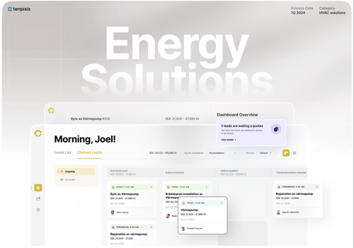 Web Design Package Example: Custom-built CRM system for HVAC industry