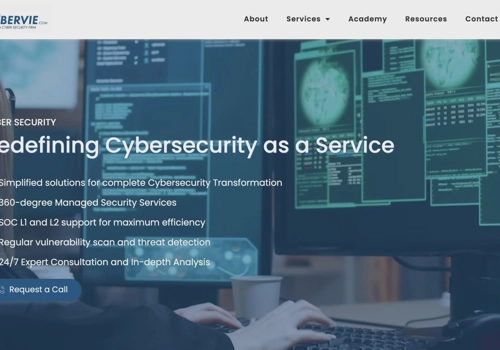Web Design Package Example: Revamped a static website for Cybevie