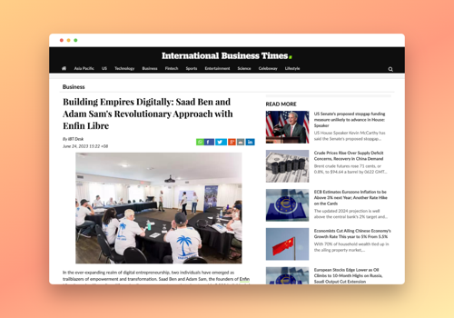 Public Relations Package Example: Enfin Libre