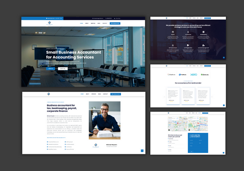 Web Design Package Example: MH Services - Accounting Services