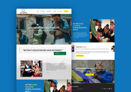 Web Development Package Example: Apa Sherpa Foundation