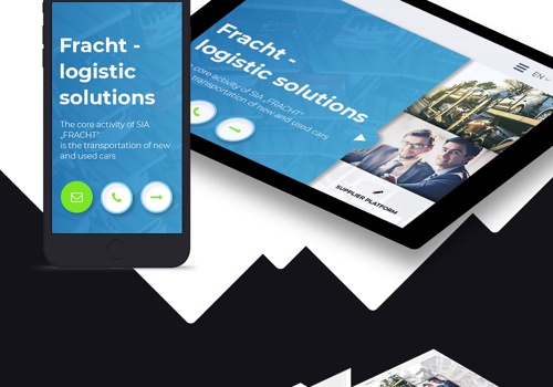 Web Design Package Example: Logistic company website