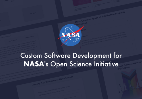 Custom Software Development Package Example: Custom Software Development for NASA