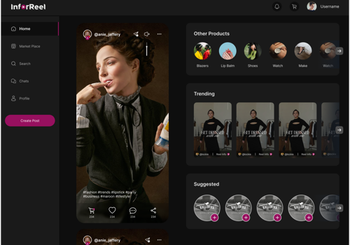 UX/UI Design Package Example: InforReel