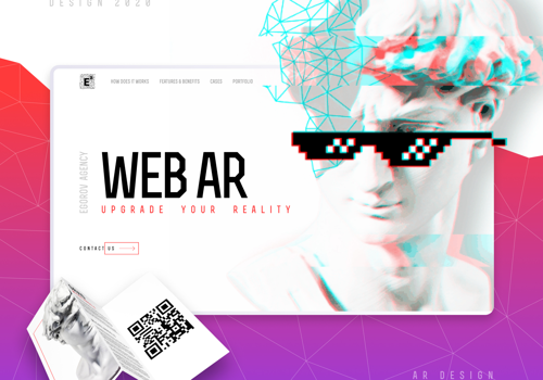 Web Development Package Example: WebAR | landing page