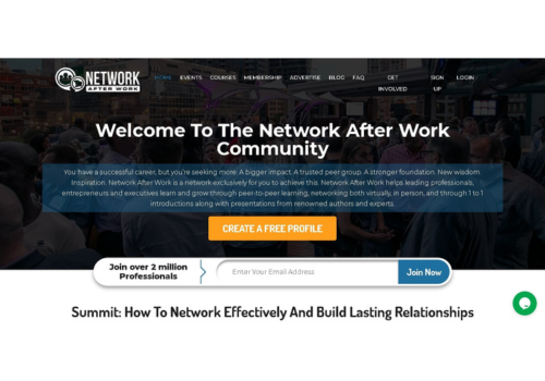Web Development Package Example: Network After Work