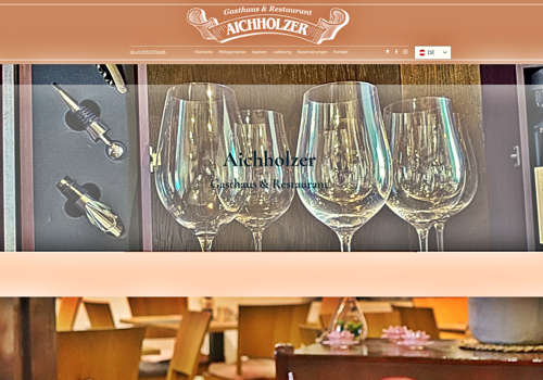 Search Engine Optimization Package Example: Gasthaus & Restaurant Aichholzer Website and SEO