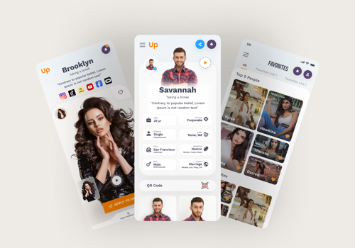 Web Design Package Example: Upscale Mobile Application Design