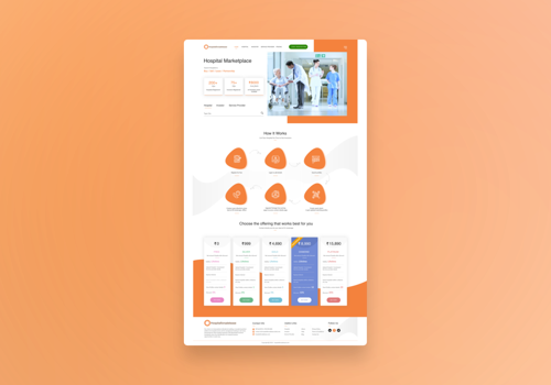 Web Development Package Example: HospitalForSaleLease