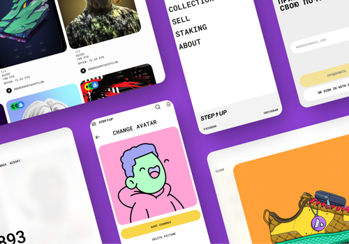 UX/UI Design Package Example: Multichain NFT Marketplace Development + OpenSea A