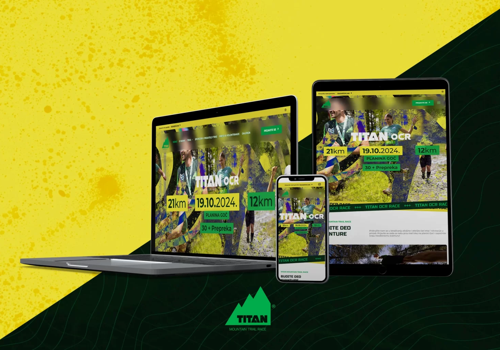 Sports Marketing Package Example: High Performance Website for Titan Race, Elementor
