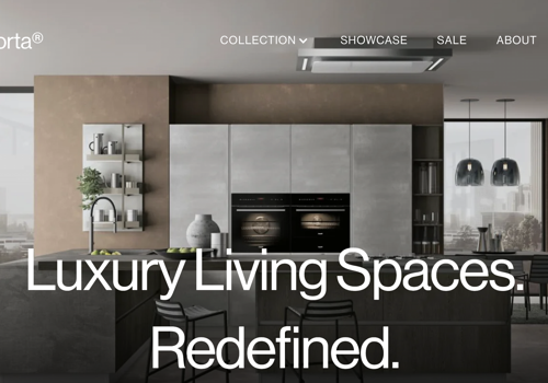 UX/UI Design Package Example: Website for Luxury Interior Design Company