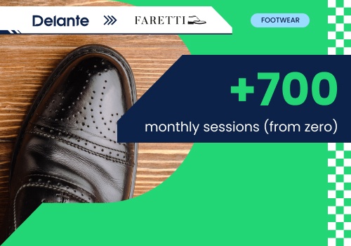 Search Engine Optimization Package Example: SEO for Faretti Shoes
