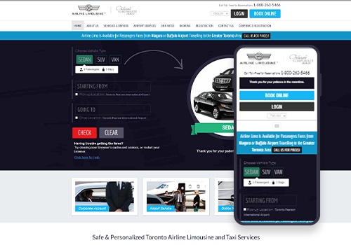 Social Media Marketing Package Example: Airline Limousine: Top GTA Airport Limo Service