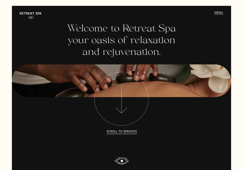 Search Engine Optimization Package Example: Retreat Spa Center Website