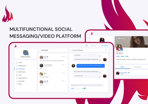 Custom Software Development Package Example: Multifunctional Social Messaging/Video Platform