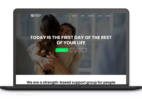 Web Design Package Example: Recovery Journey
