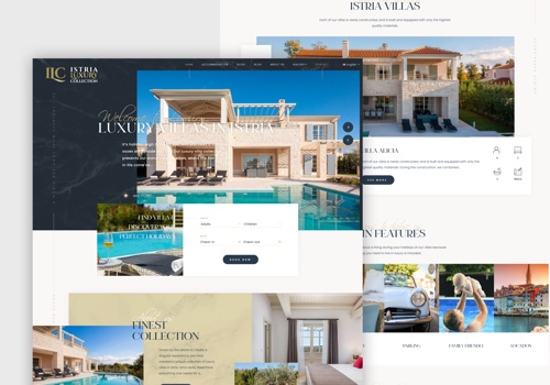 Web Design Package Example: Luxury Villas Istria
