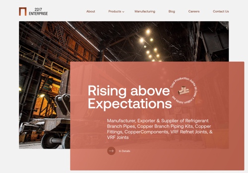 Web Design Package Example: 22/7 Enterprise Web Design