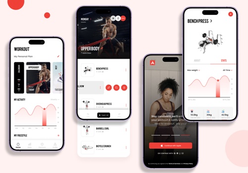 Mobile App Development Package Example: Workout application