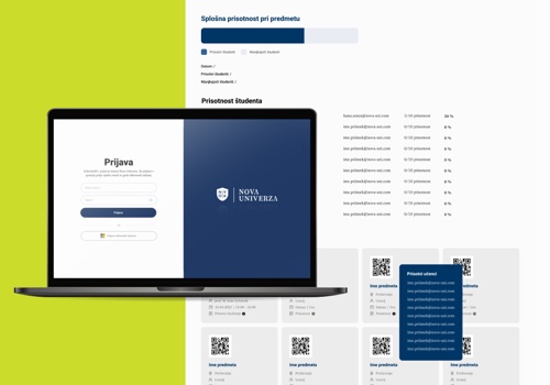UX/UI Design Package Example: Attendance system for students and professors