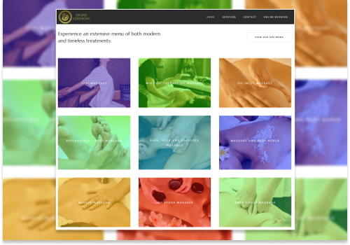 Search Engine Optimization Package Example: Massage and Beauty - Complete Website Design