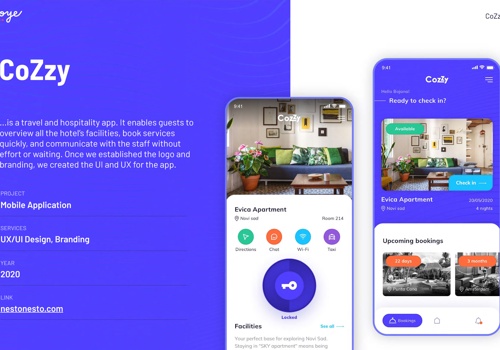 Branding Package Example: Mobile Application and Brading for CoZzy